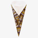 EMBALAGEM CONE COM SUPORTE DE MOLHOS BLACK YELLOW - 50 UNIDADES