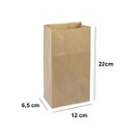 SACO KRAFT PERSONALIZE FACIL TAMANHO PP 12X6,5X22 CM - 50 UNIDADES 