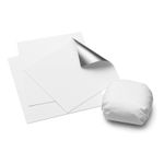 PAPEL ACOPLADO TÉRMICO BRANCO LISO 38x38CM - 400 UNIDADES