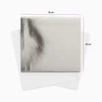 PAPEL ACOPLADO TÉRMICO BRANCO LISO 38x38CM - 400 UNIDADES