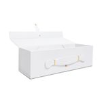 CAIXA PRESENTE COM IMA E ALÇA PU BRANCA 335X110X100- 1 UNIDADE