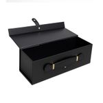 CAIXA PRESENTE COM IMA E ALÇA PU PRETA 335X110X100- 1 UNIDADE