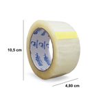 FITA LARGA ADESIVA BOPP 48X100 TRANSPARENTE REFORÇADA