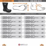 Bota Cano Longo Antiderrapante Marinho BB86 Com Biqueira Soft Works Bota De Segurança Epi