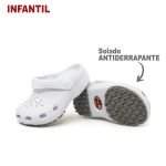 Babuche Infantil Branco BB31 Soft Works Antiderrapante