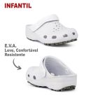 Babuche Infantil Branco BB31 Soft Works Antiderrapante