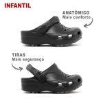 Babuche Infantil Preto BB31 Soft Works Antiderrapante