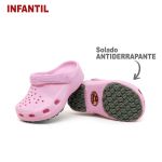 Babuche Infantil Rosa BB31 Soft Works Antiderrapante