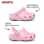 Babuche Infantil Rosa BB31 Soft Works Antiderrapante