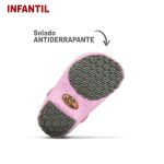 Babuche Infantil Rosa BB31 Soft Works Antiderrapante