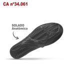 Sapatilha Preta Soft Works BB50 Sapato de Segurança EPI 