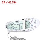 Sapatilha Branca Estampa DNA BB51 Soft Works Antiderrapante