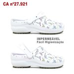 Babuche Branco Estampa DNA BB60 Soft Works Antiderrapante