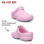 Babuche Rosa BB60 Soft Works Sapato de Segurança EPI Antiderrapante