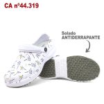 Babuche Branco Estampa DNA BB61 Soft Works Sapato de Segurança EPI Antiderrapante