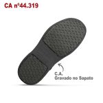 Babuche Preto BB61 Soft Works Sapato de Segurança EPI Antiderrapante