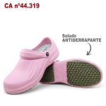 Babuche Rosa BB61 Soft Works Sapato de Segurança EPI Antiderrapante