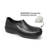 Sapato Classic Works Preto BB66 com ponteira Soft Works Sapato de Segurança EPI Antiderrapante