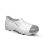 Sapato Classic Works Branco BB66 com ponteira Soft Works Sapato de Segurança EPI Antiderrapante