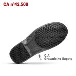 Sapato Social Preto BB67 Sem Ponteira Soft Works Sapato de Segurança EPI Antiderrapante
