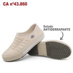 Sapatênis Antiderrapante Bege BB81 Soft Works Sapato de Segurança EPI