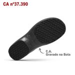 Bota Antiderrapante Cano Curto Preto BB85 Soft Works Bota De Segurança Epi