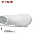 Bota Cano Longo Antiderrapante Branco BB86 Com Biqueira Soft Works Bota De Segurança Epi