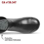 Bota Cano Longo Antiderrapante Preto BB86 Com Biqueira Soft Works Bota De Segurança Epi
