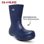 Bota Cano Longo Antiderrapante Marinho BB87 Soft Works Bota De Segurança Epi