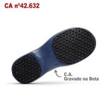 Bota Cano Longo Antiderrapante Marinho BB87 Soft Works Bota De Segurança Epi
