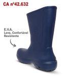 Bota Cano Longo Antiderrapante Marinho BB87 Soft Works Bota De Segurança Epi