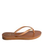 Chinelo de Dedo Caramelo Flop Palmilha Cobra