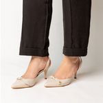 SlingBack Off White Salto Fino Ana