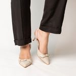 SlingBack Off White Salto Fino Ana