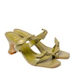 Sandália Verde Pistache Salto Taça Ana