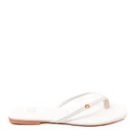 Sandália Rasteira Off White Carol Couro