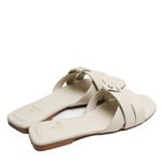 Sandália Rasteira Off White Chrys Couro