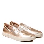 Tênis Feminino Dourado Couro