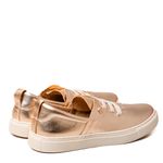 Tênis Feminino Dourado Couro