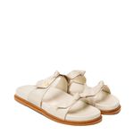 Sandália Papete Off White Ana Couro