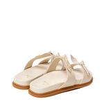 Sandália Papete Off White Ana Couro