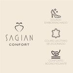 Scarpin Confort Salto Fino Off White em Couro Clarice