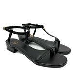 Sandália Preta Salto Bloco Couro (backup descrição visual aqui)