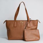 Bolsa Shopping Caramelo Couro Grande