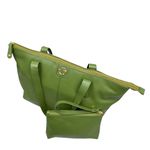 Bolsa Shopping Oliva Couro Grande