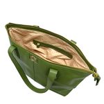 Bolsa Shopping Oliva Couro Grande