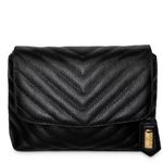 Bolsa Camila Preta Couro Matelassê