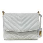 Bolsa Camila Branca Couro Matelassê