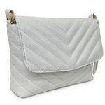 Bolsa Camila Branca Couro Matelassê