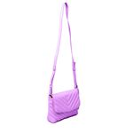 Bolsa Camila Lilás Candy Couro Matelassê